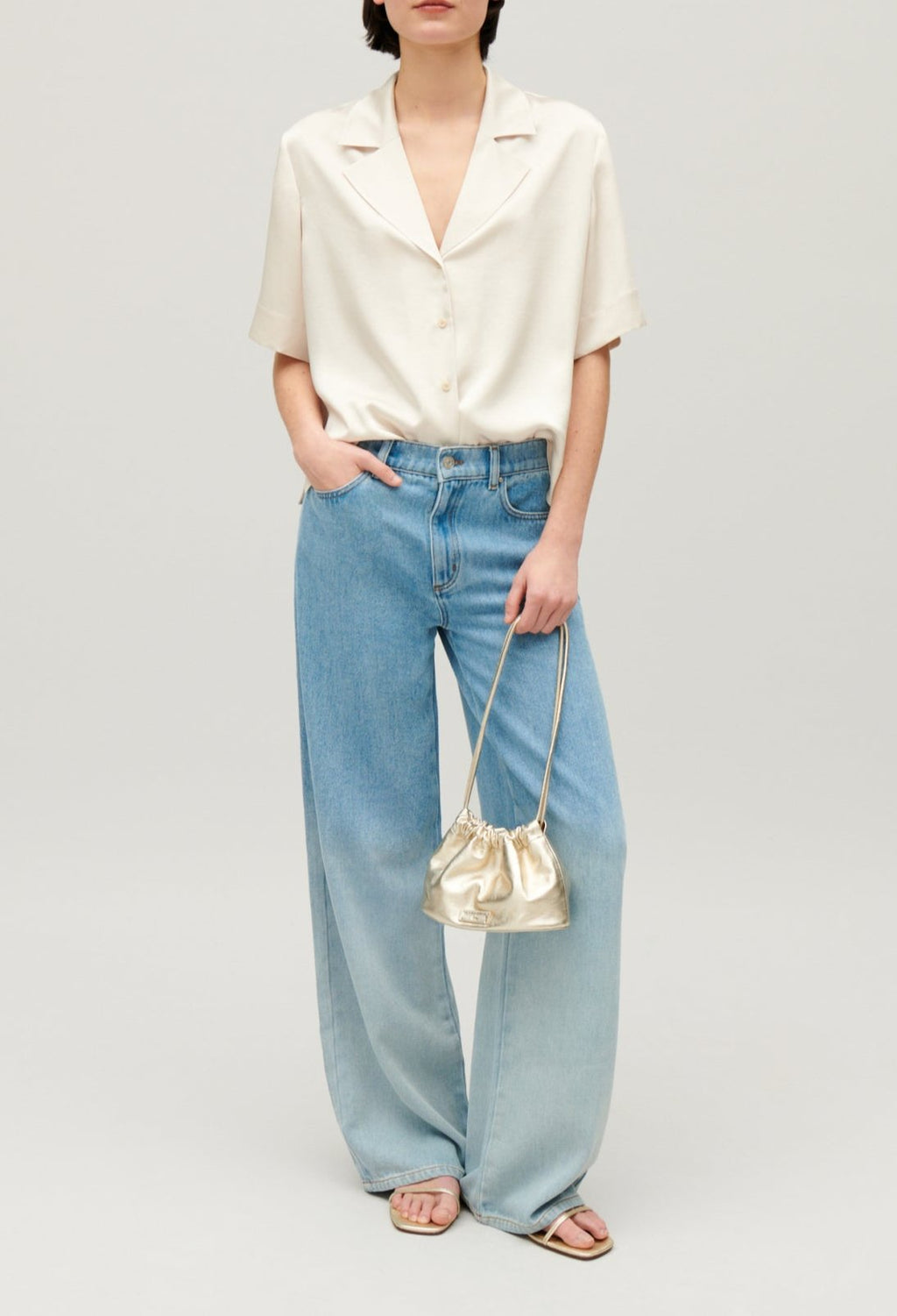 Camisa - Curiosite - Beige Hielo