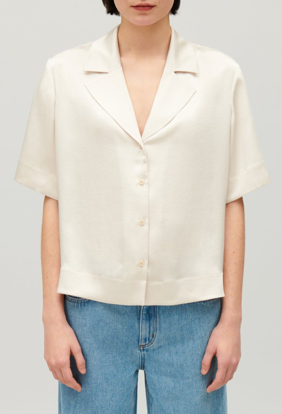 Camisa - Curiosite - Beige Hielo