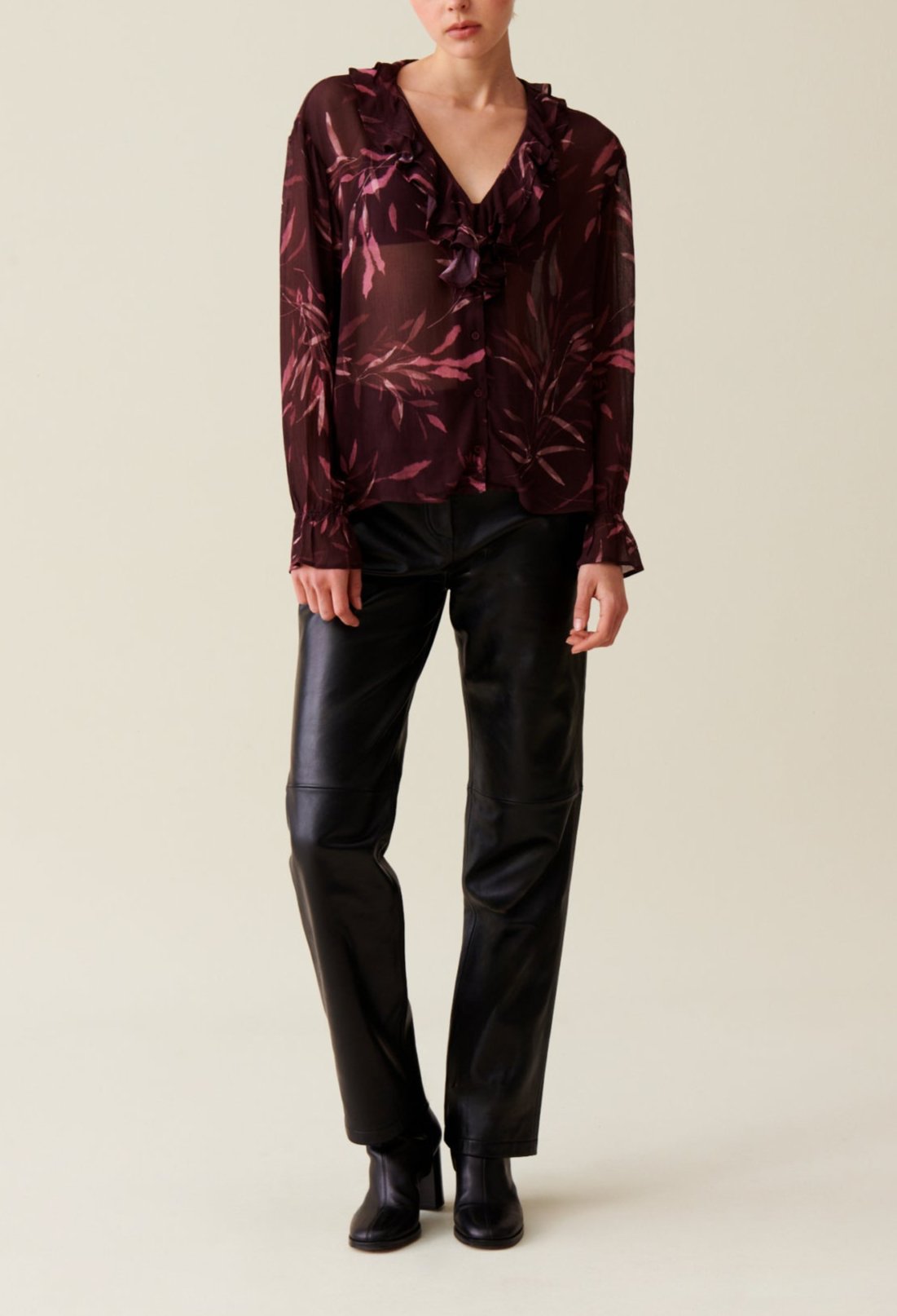 Chemise - Colly Feuille - Print Fonce