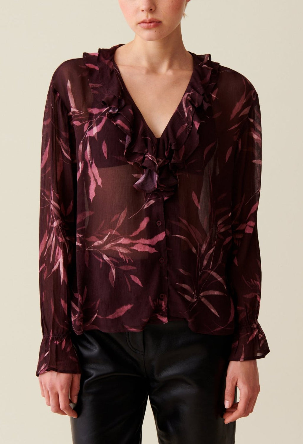 Chemise - Colly Feuille - Print Fonce