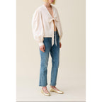 Blusa Cuello En V Para Anudar