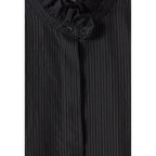 Chemise Fluide Col Volanté Rayures