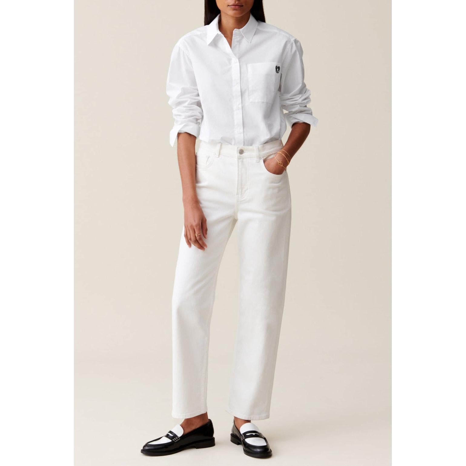Claudie Pierlot - Chemise Jean Toto Blanche