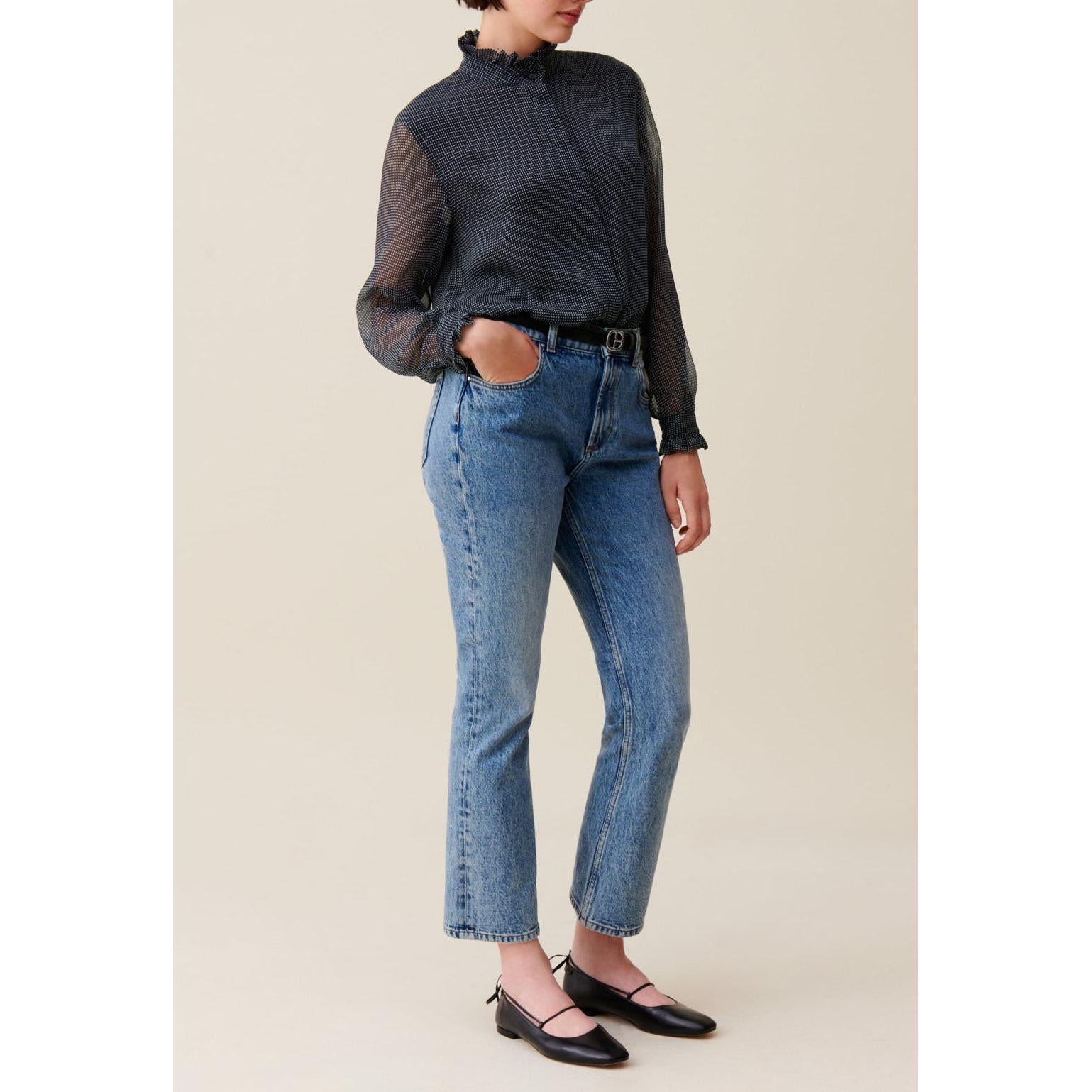 Claudie Pierlot - Chemise Fluide Petits Carreaux