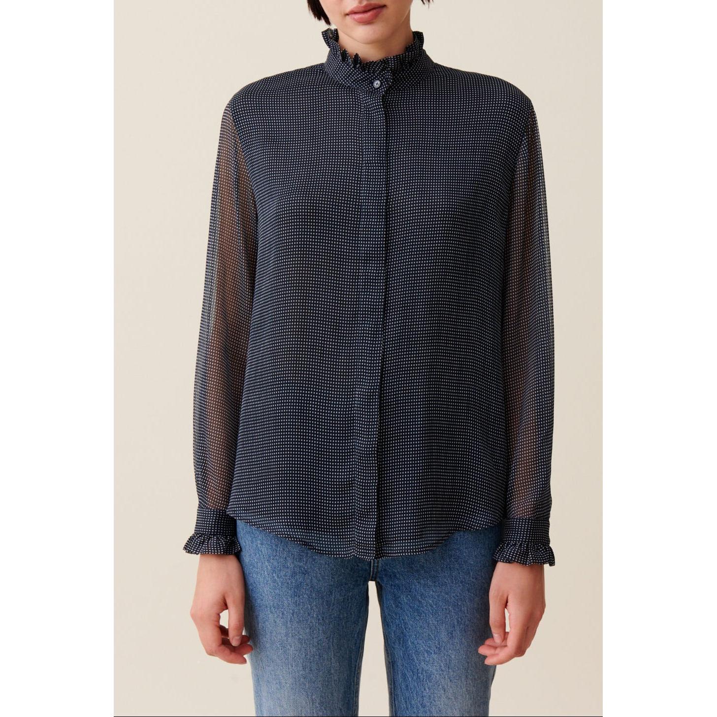 Claudie Pierlot - Chemise Fluide Petits Carreaux