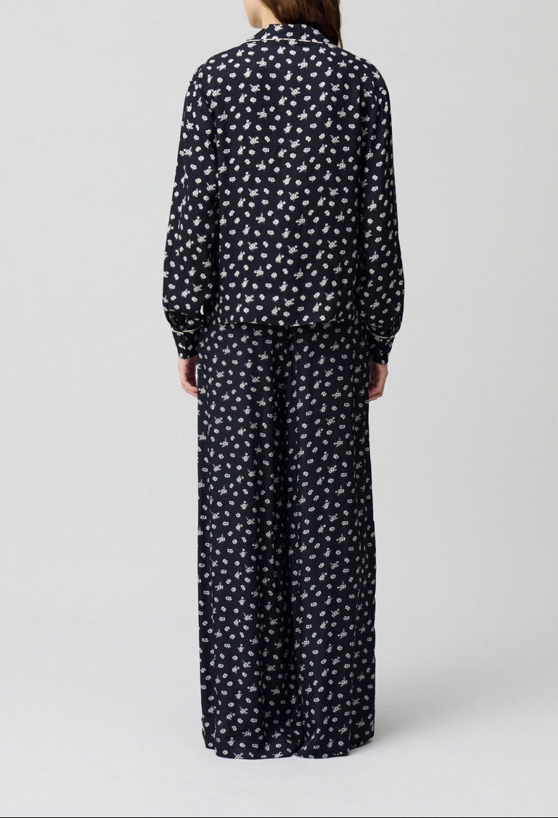 Camisa Curiositapetitesfleurs Print Fonce