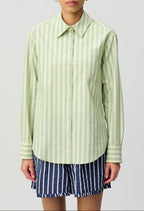 Chemise Calissonrayuresvertes Bicolore