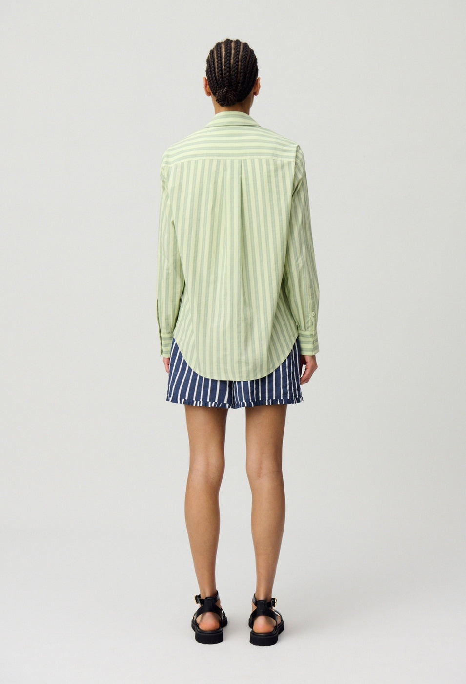 Chemise Calissonrayuresvertes Bicolore