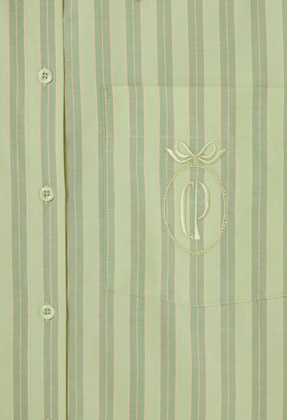 Chemise Calissonrayuresvertes Bicolore