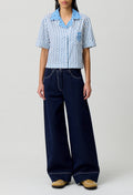 Camisa Clelia Print Azul Claro
