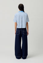 Camisa Clelia Print Azul Claro