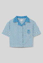 Camisa Clelia Print Azul Claro
