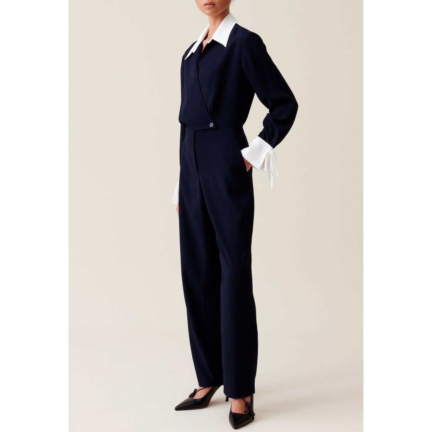 Claudie Pierlot - Combinaison Bi-Matière Marine