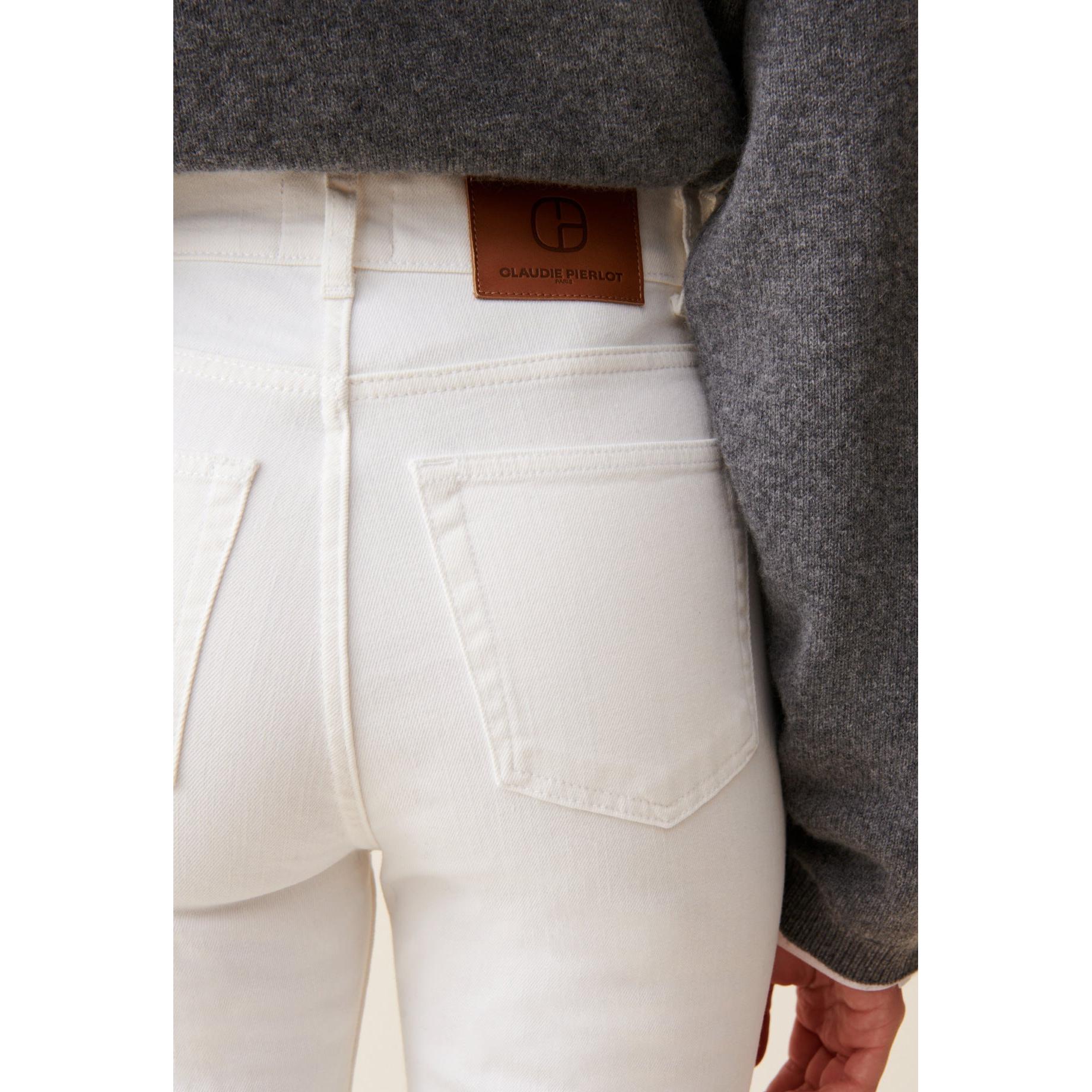 Jean Toto Slim 7/8Ème Écru