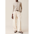 Claudie Pierlot - Pantalón Denim Ancho Plisado