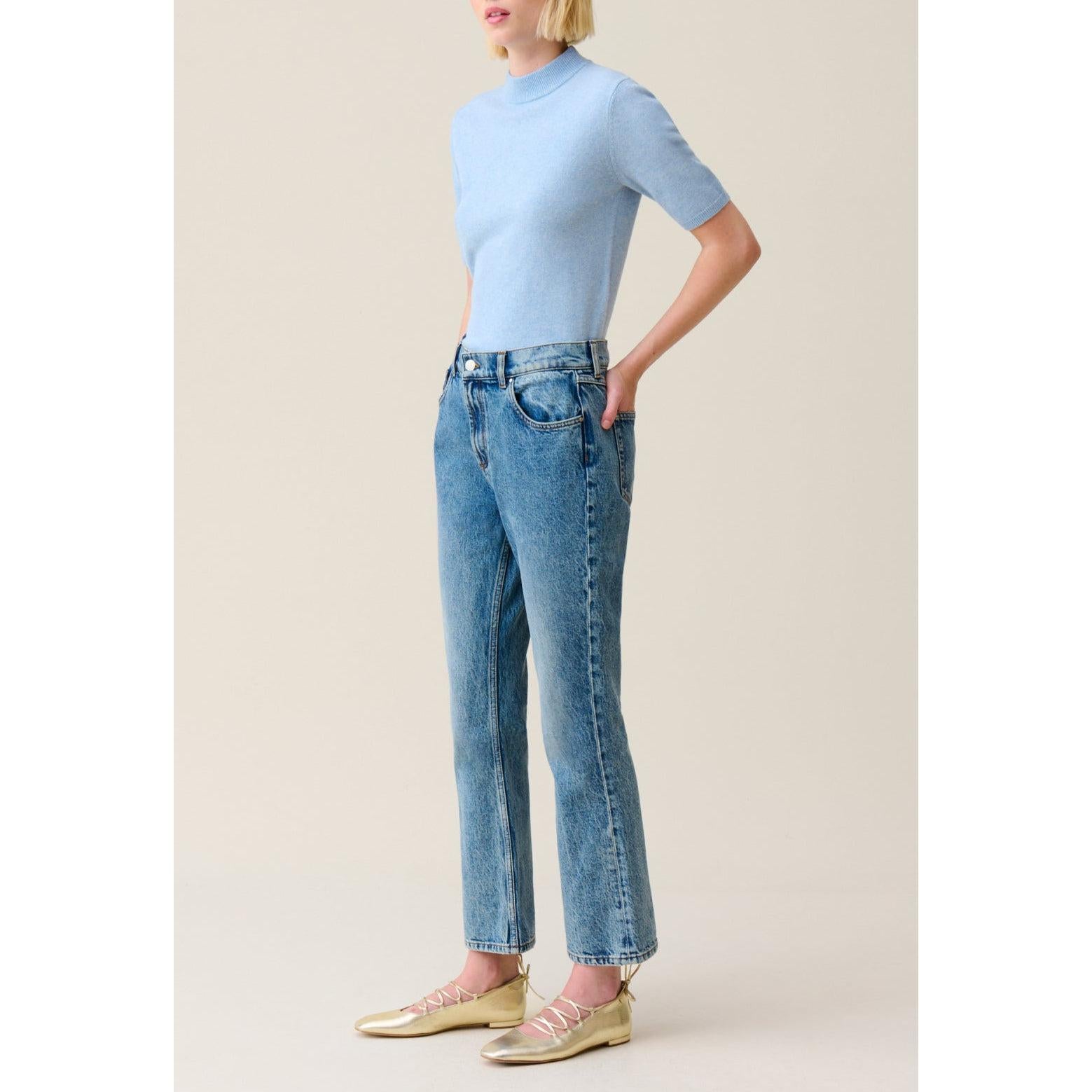 Jean Louis Flare Denim Clair