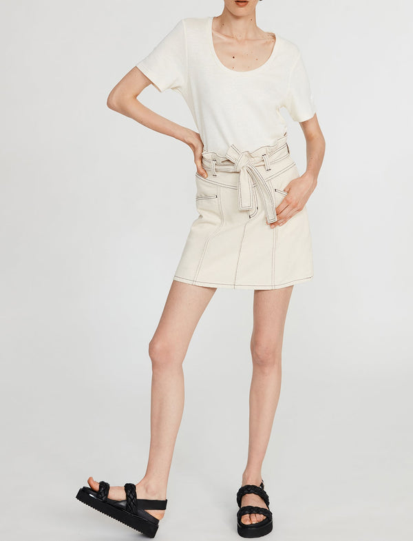 Claudie Pierlot - C&T Skirt - Siloh - Ivory