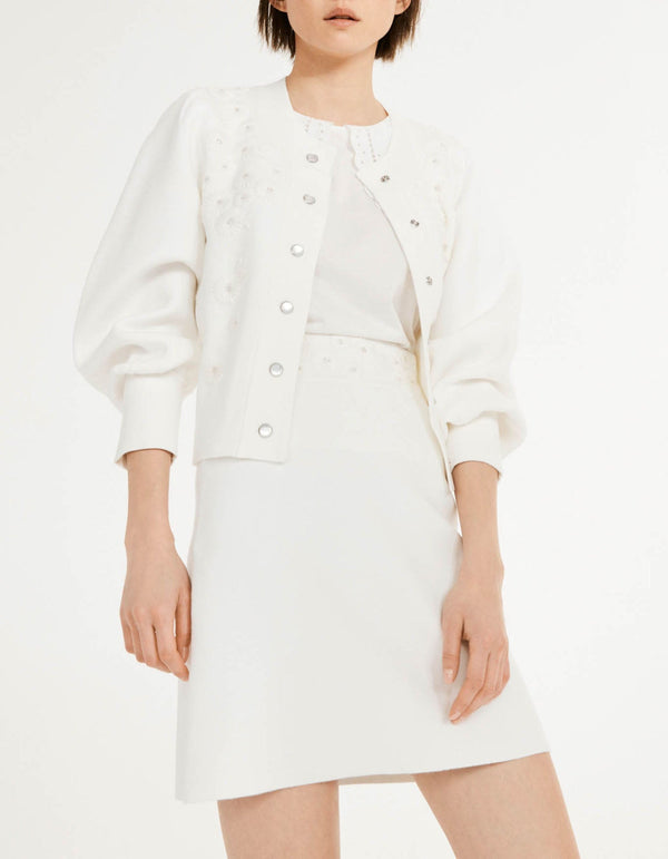 Knitted Skirt - Mareini - Ecru