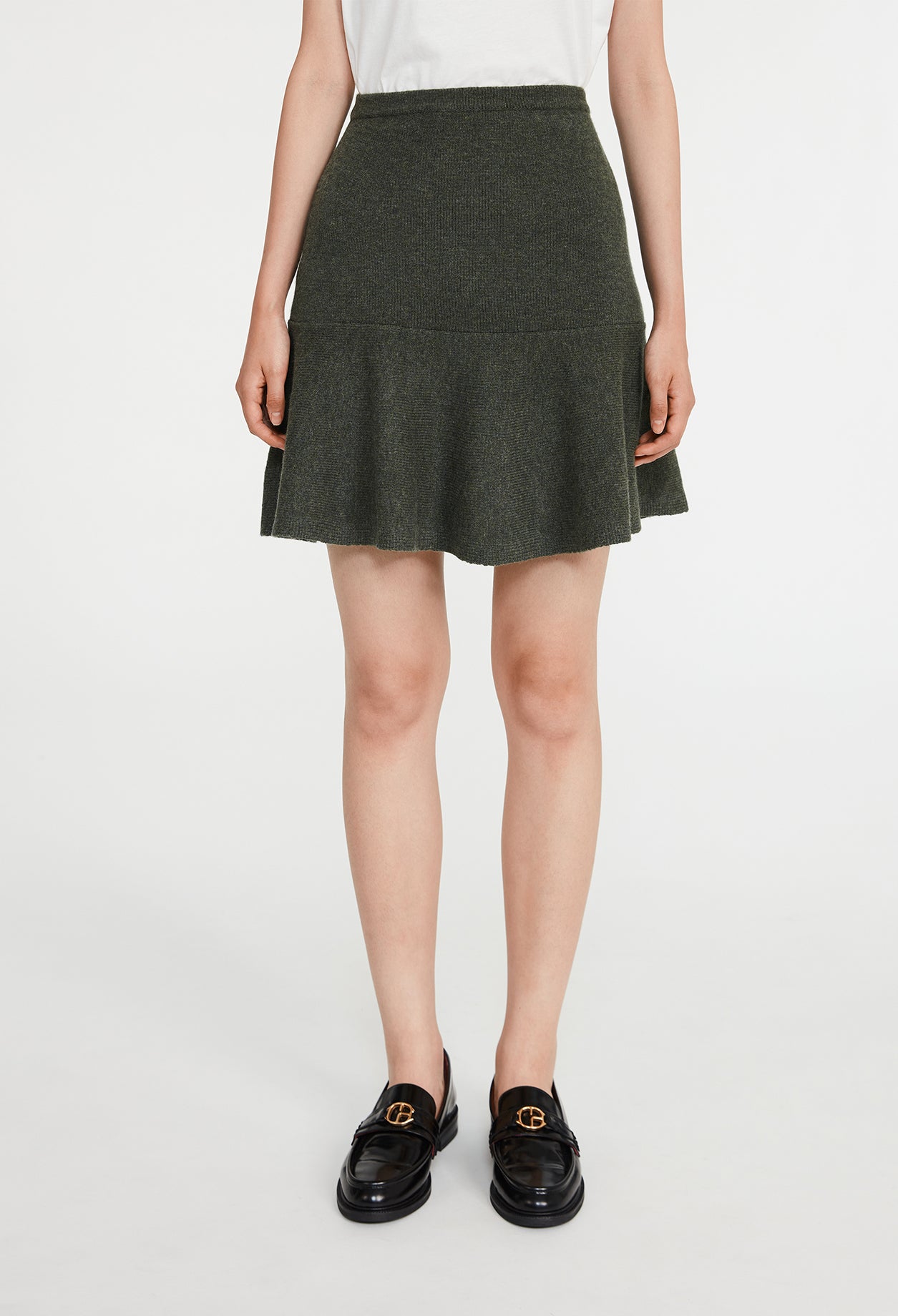 Claudie Pierlot - Jupe Maille - Mysir - Kaki
