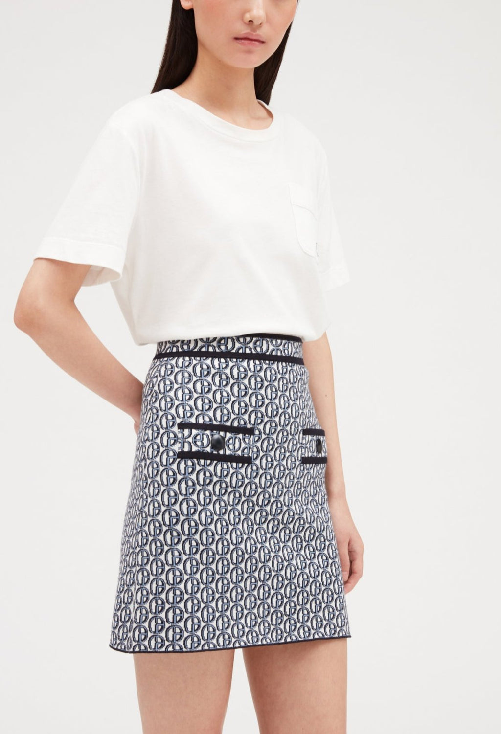 Falda de Punto - Mac Bis - Estampado Ligero