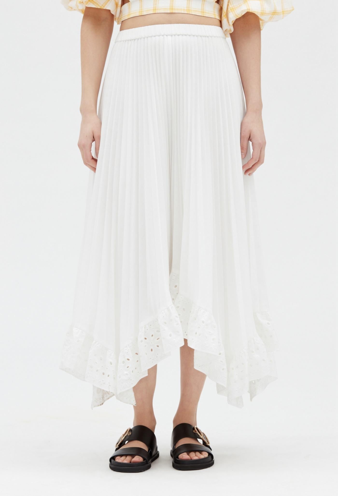 Claudie Pierlot - C&T Skirt - Selode Cotton - Ecru
