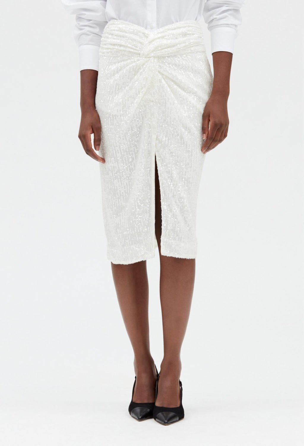 Claudie Pierlot - Jupe C&T - Sixtine Bis - Blanc