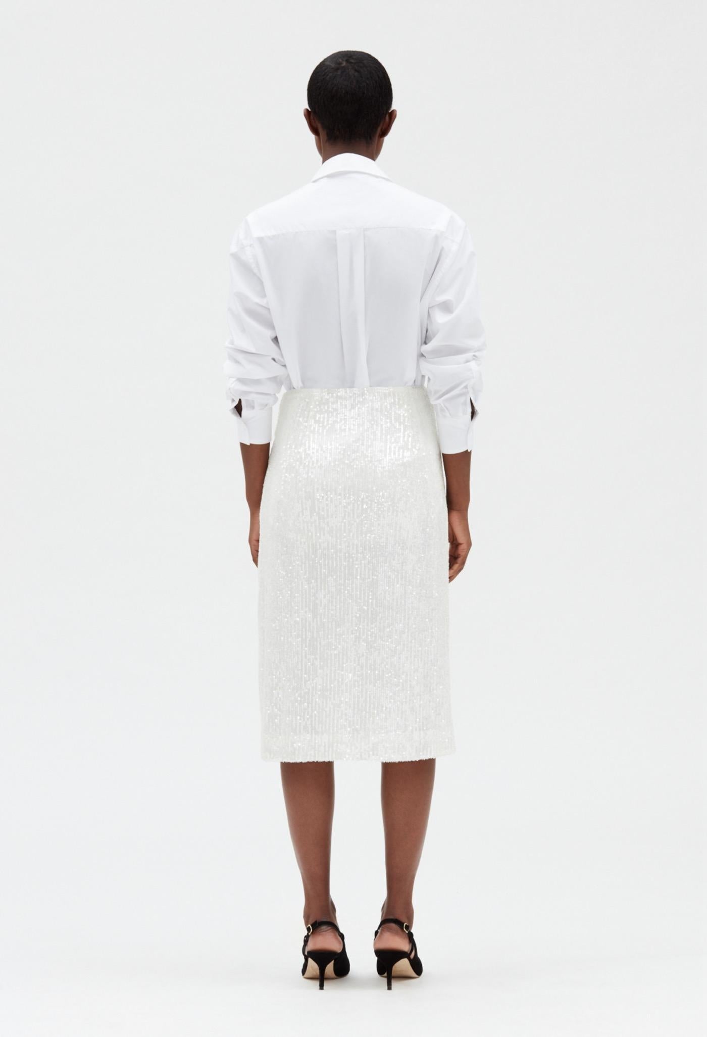 Claudie Pierlot - Jupe C&T - Sixtine Bis - Blanc