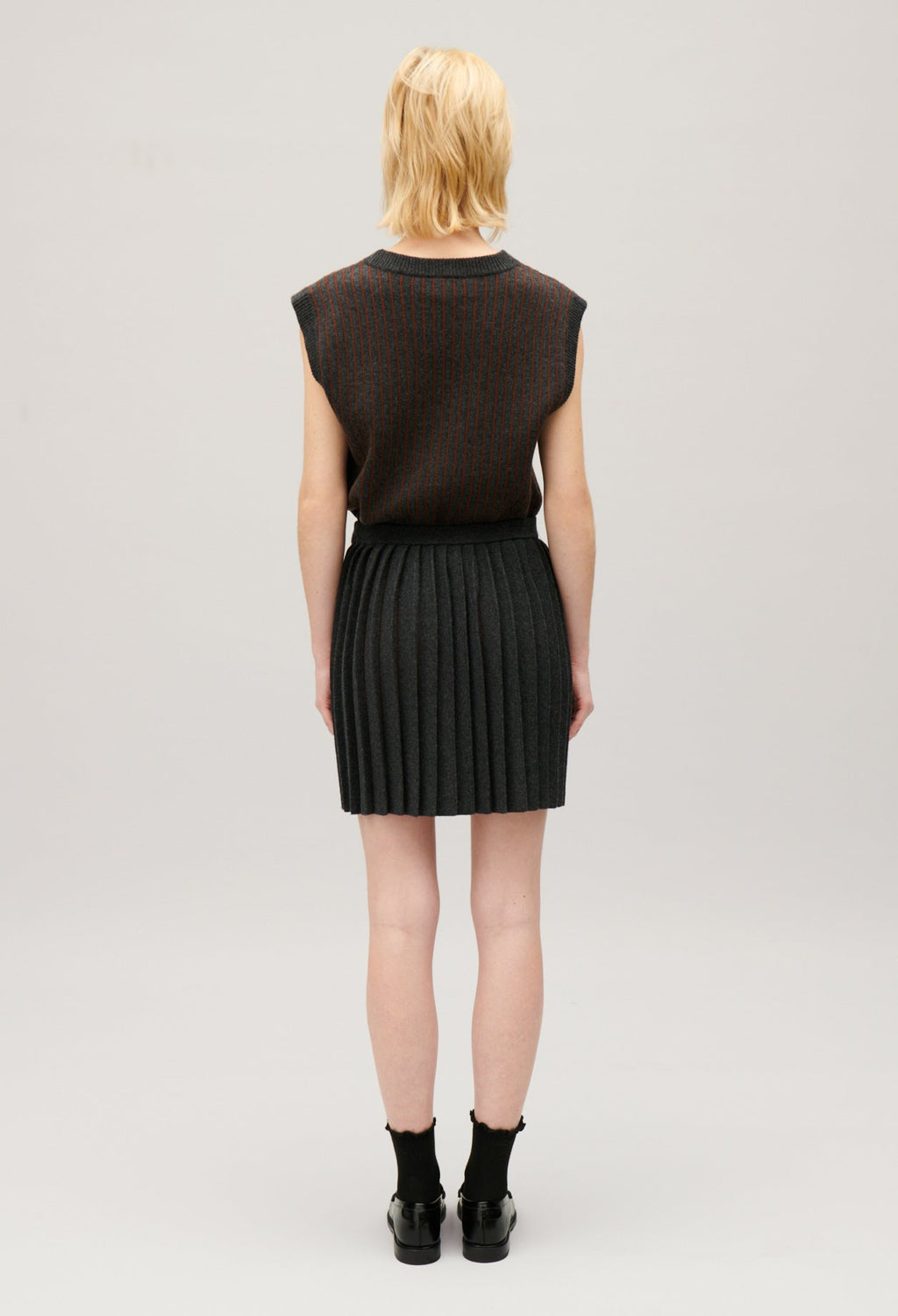 Claudie Pierlot - Jupe Maille - Macnew - Gris Chine