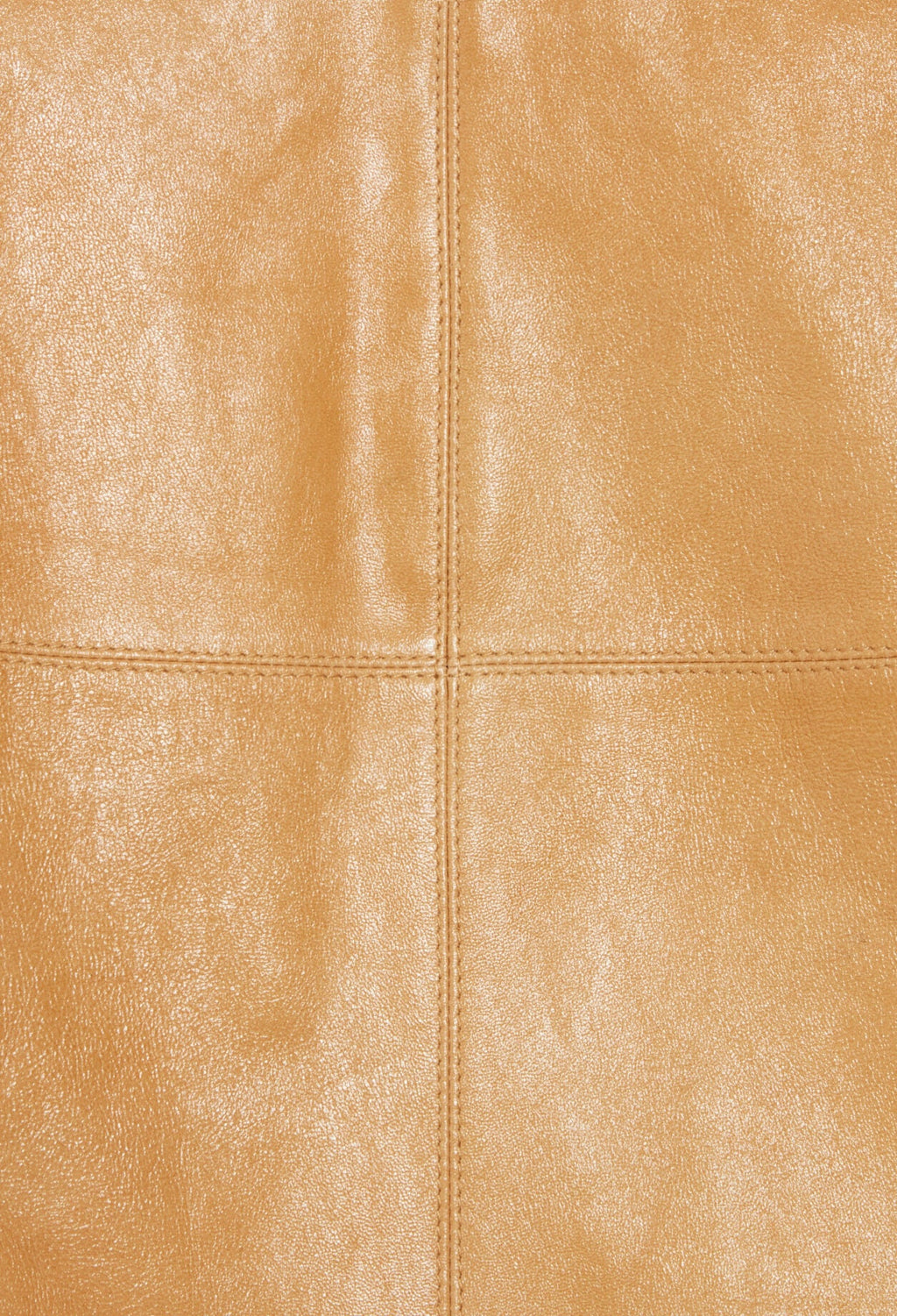 Claudie Pierlot - Jupe Cuir - Creme - Jaune Pale
