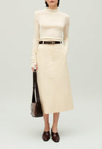 Claudie Pierlot - Falda C&T - Shani - Beige Claro
