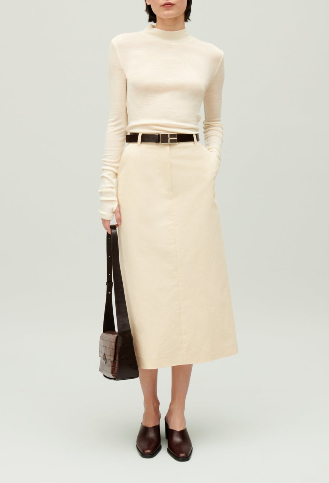 Claudie Pierlot - Falda C&T - Shani - Beige Claro