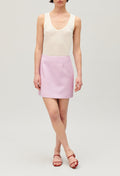 Claudie Pierlot - Jupe C&T - Selma Tweed - Lilas