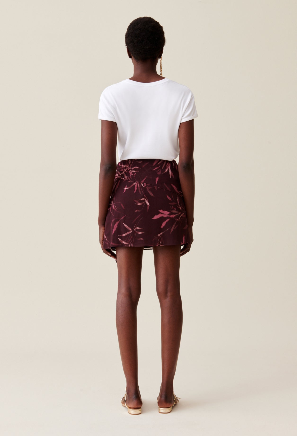 Jupe C&T - Sun Feuille - Print Fonce