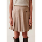 Pleated Mini Skirt