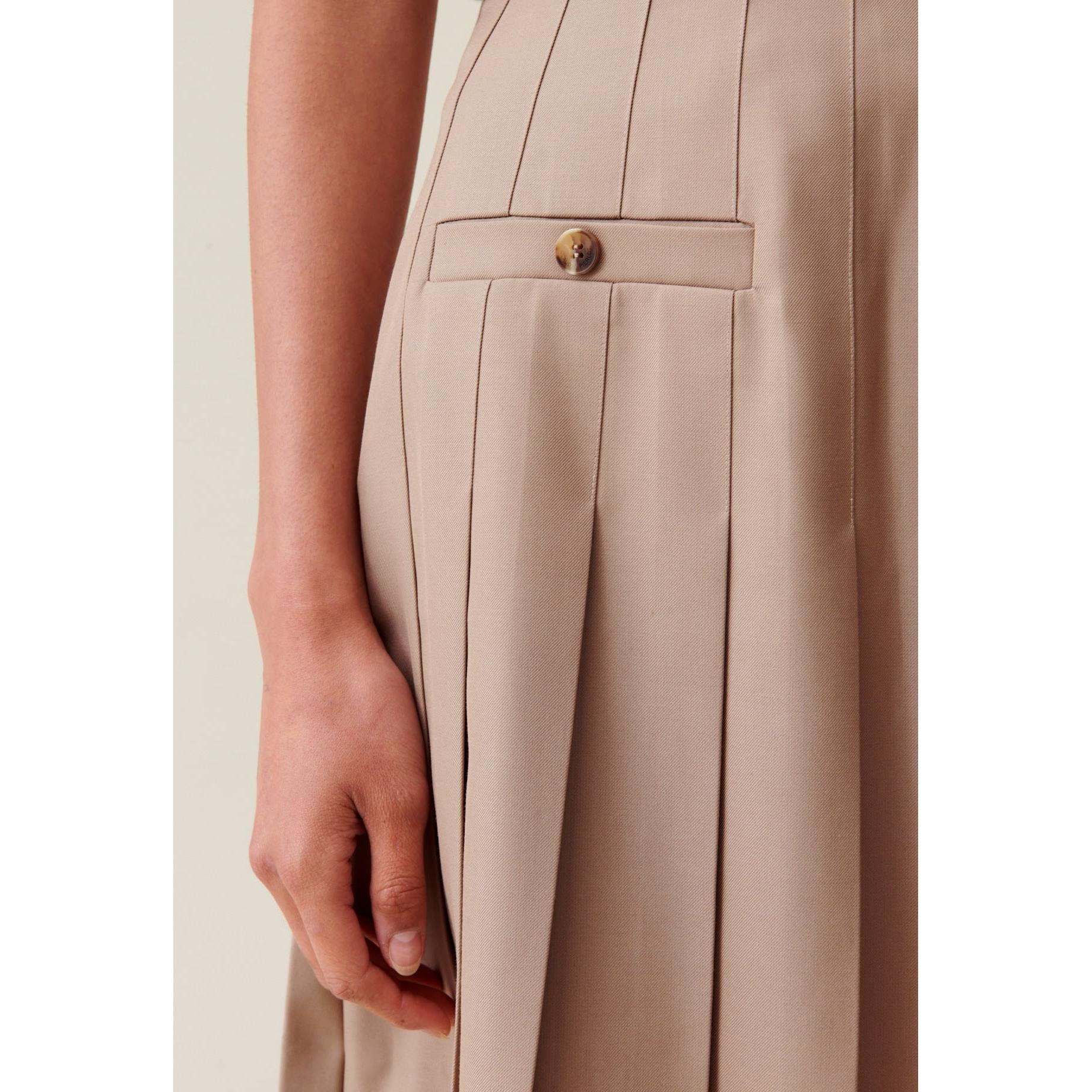 Pleated Mini Skirt