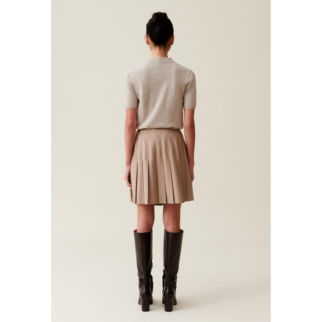 Pleated Mini Skirt