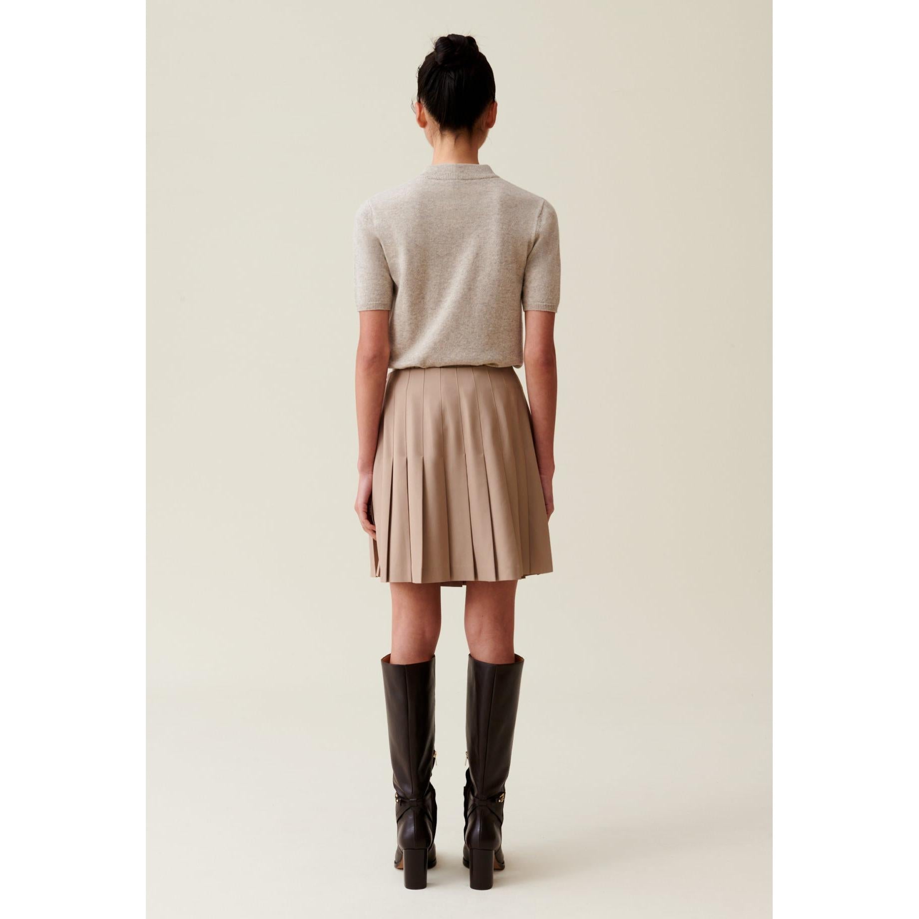Pleated Mini Skirt