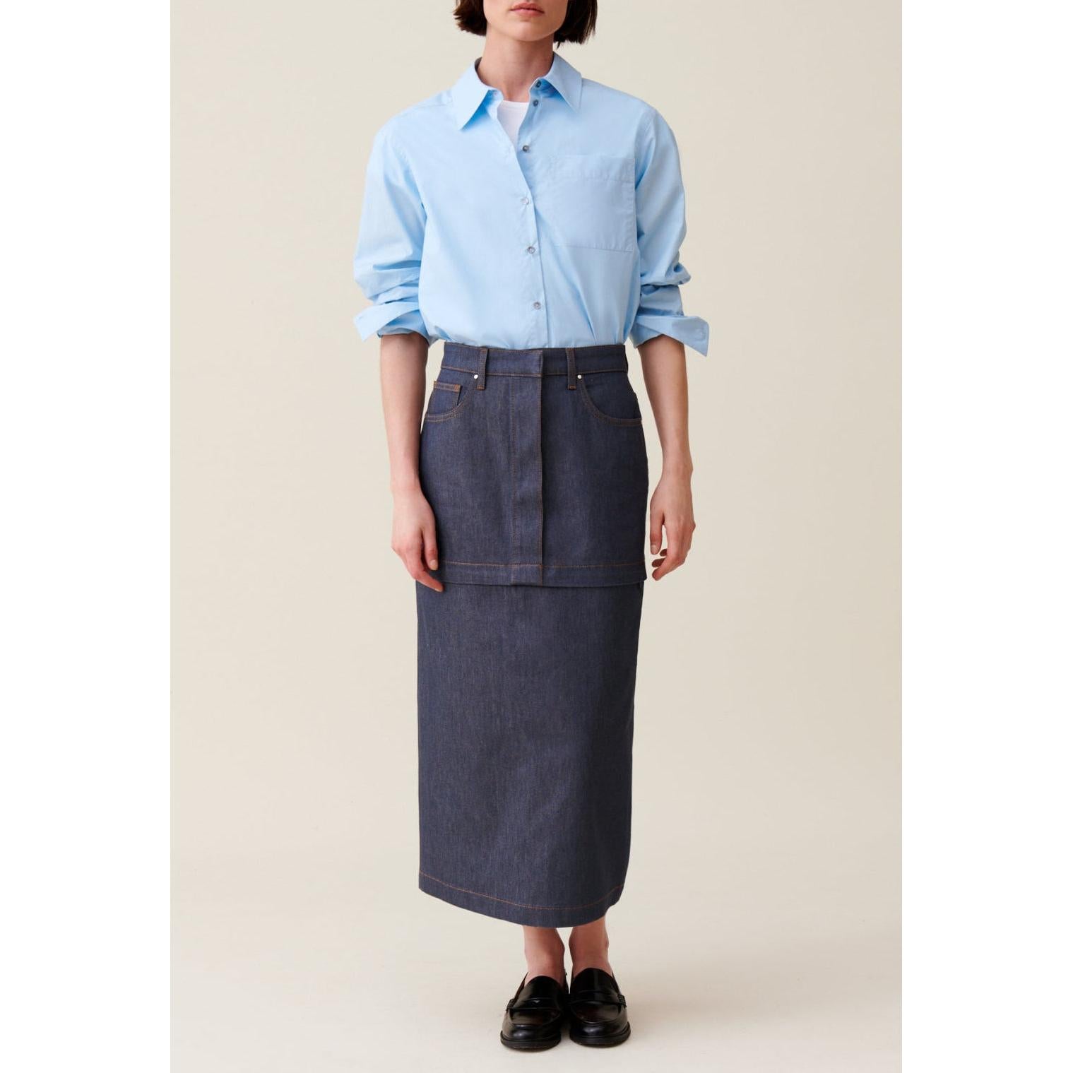 Jupe Denim Zippée Modulable