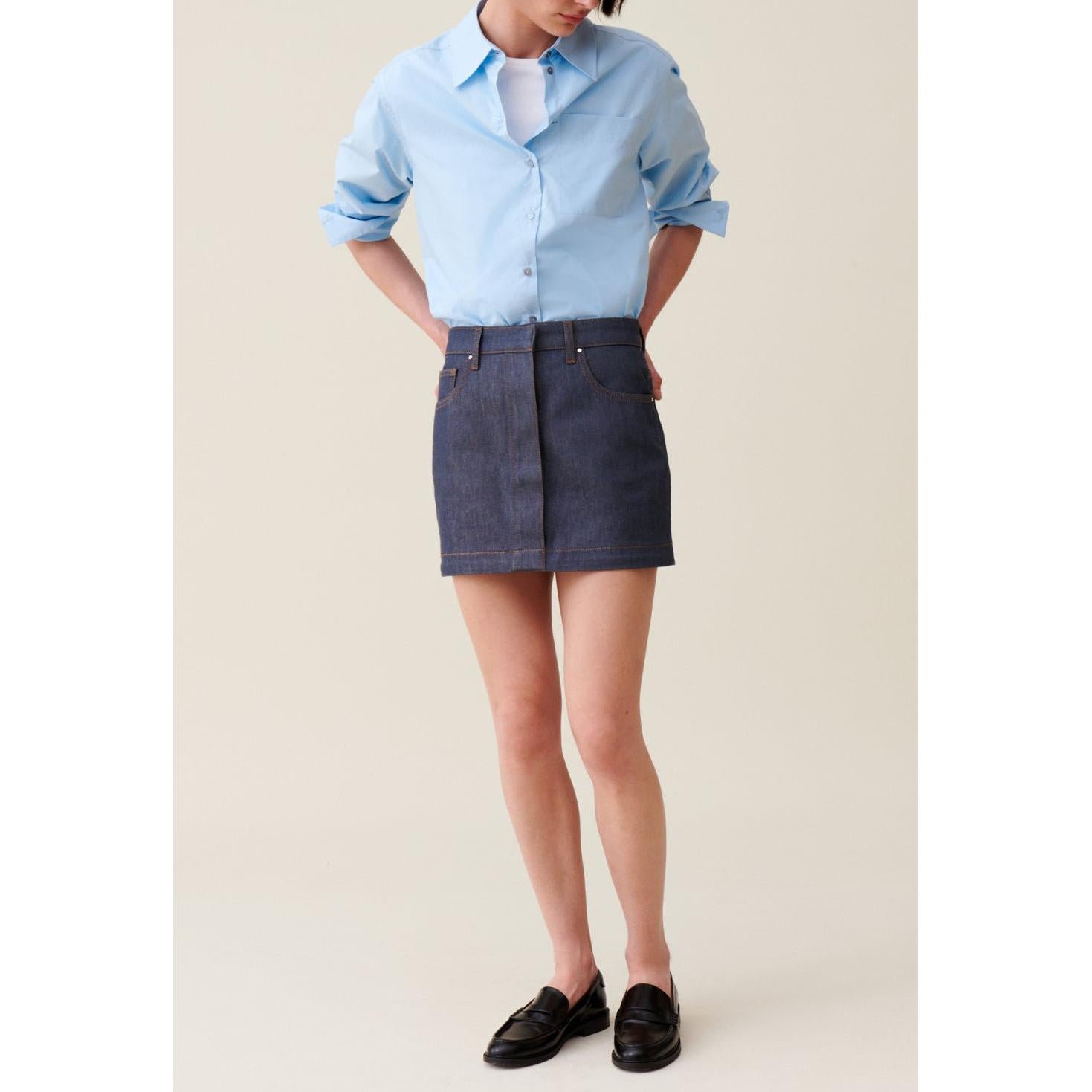 Jupe Denim Zippée Modulable