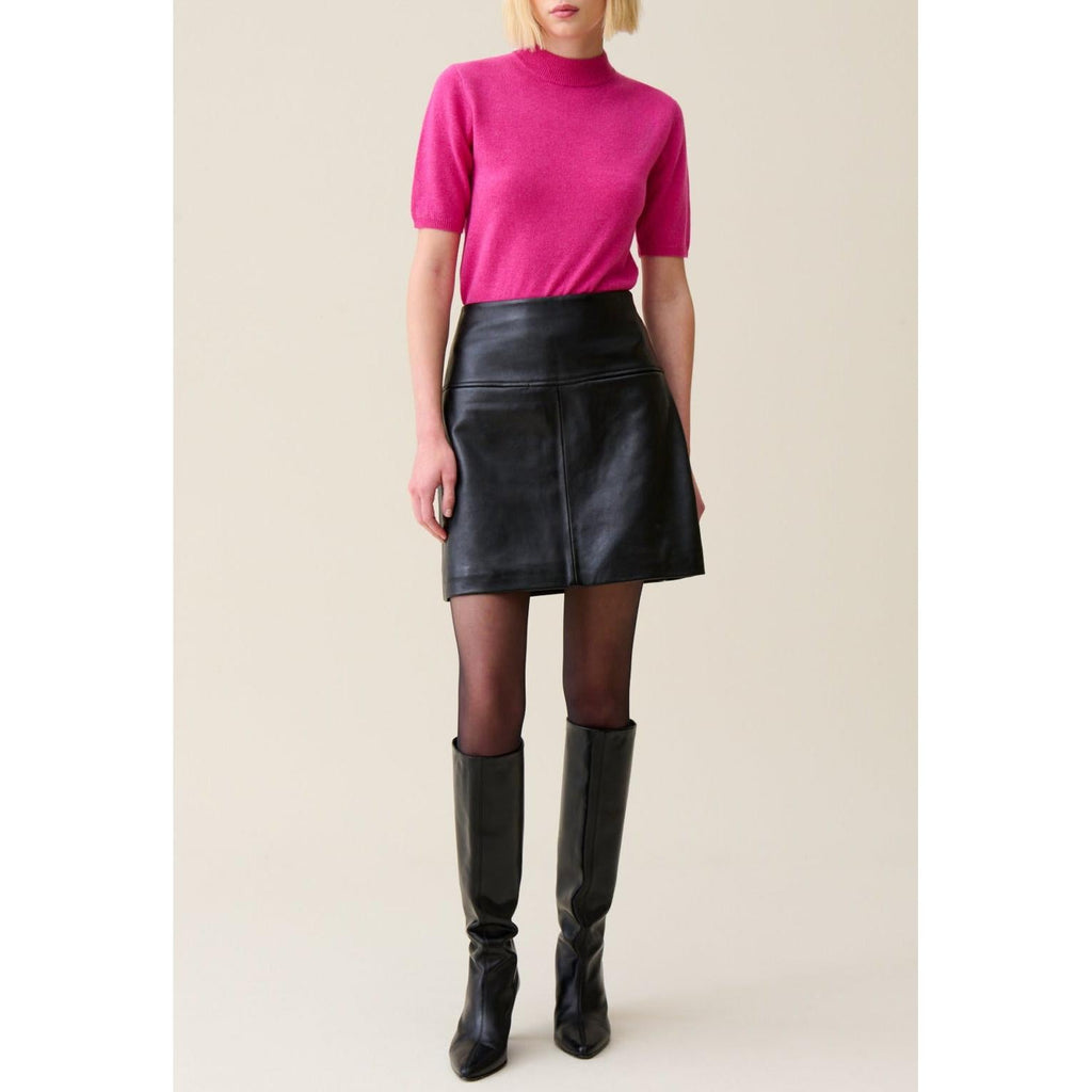 Claudie Pierlot - Falda corta de cuero