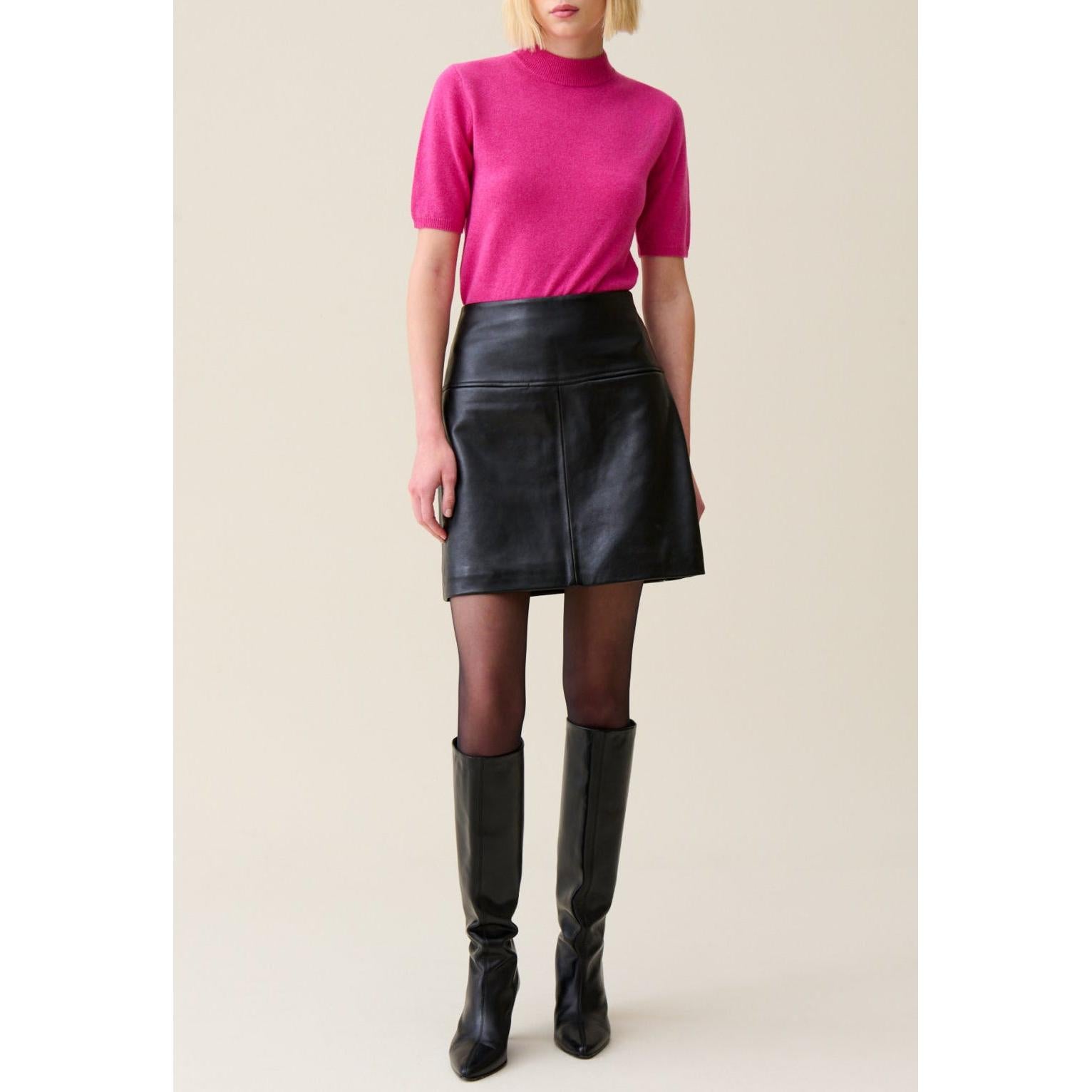 Claudie Pierlot - Falda corta de cuero