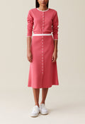 Jupe Maille - Maxi Plisso - Bois De Rose