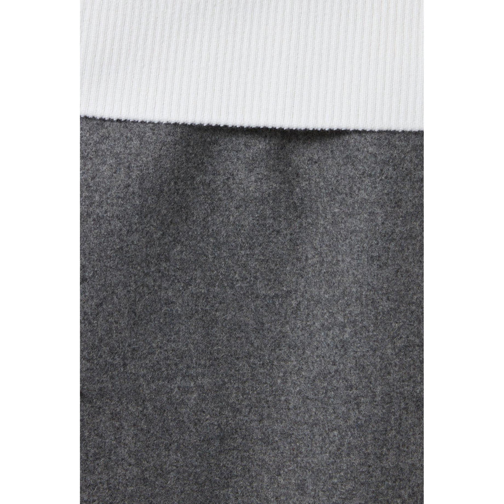 Grey Straight Skirt