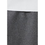 Grey Straight Skirt