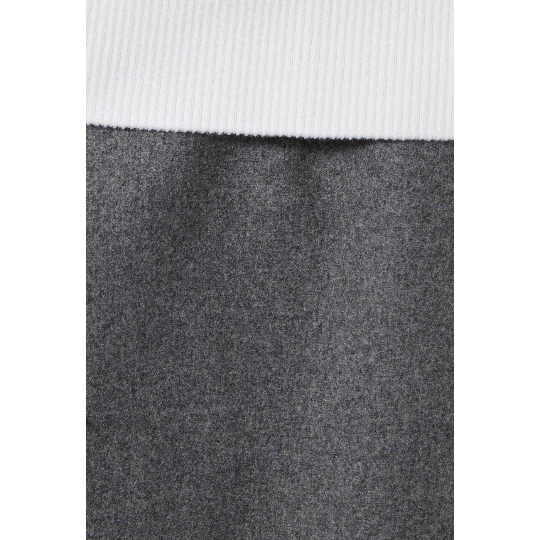 Grey Straight Skirt