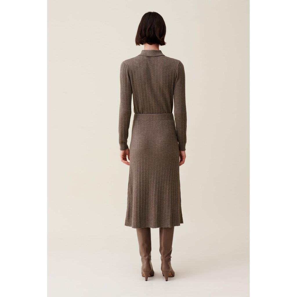 Claudie Pierlot - Falda Plisada Abotonada Midi
