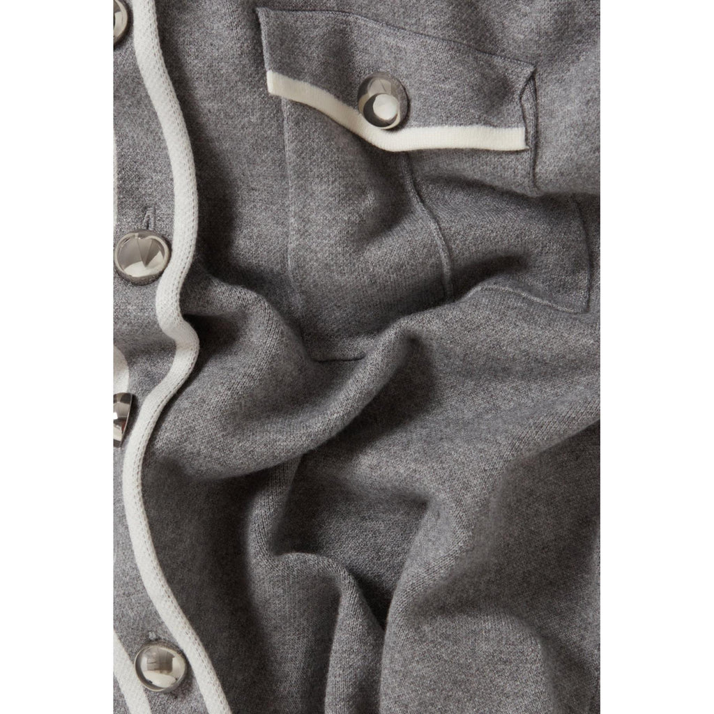 Falda de Punto Midi Gris