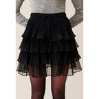 Jupe Courte Noire Volants
