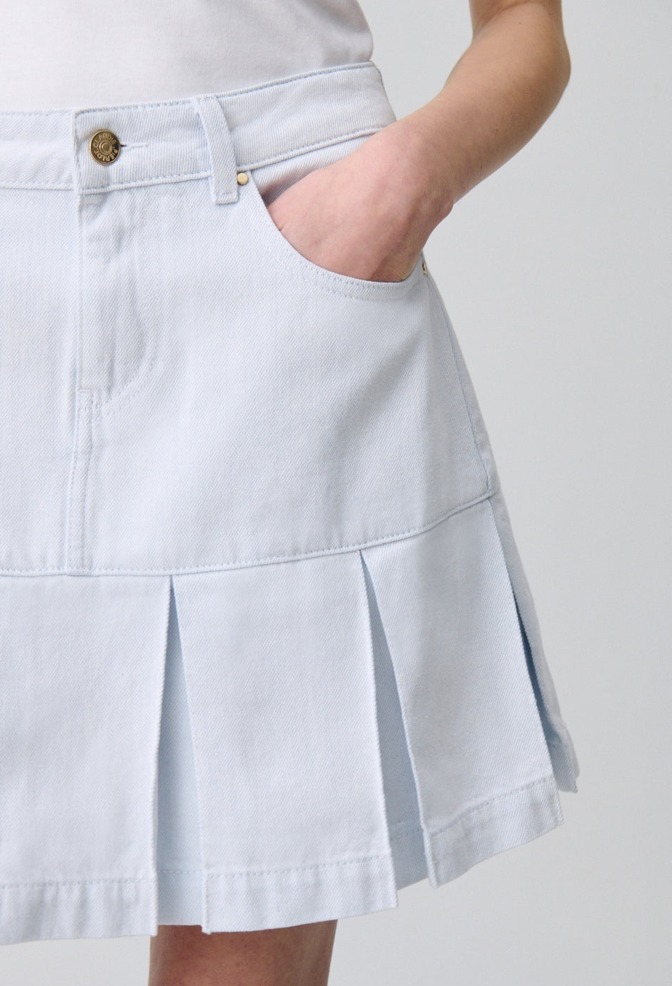 Jupe Salamandre Denim Very Light Blue
