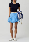 Sunebis Print Dark Blue Skirt